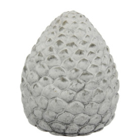 Sculpture en Céramique Pommes de Pin - Décoration Shabby Chic pour Jardin