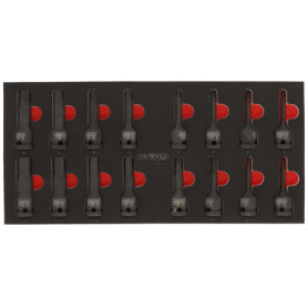 Module de Douilles à Chocs 1/2'' - 16 Pièces KS Tools pour Servantes et Établis