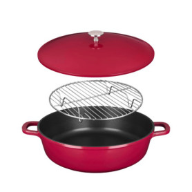 Sauteuse Cocotte Multifonction Sitram 6-en-1 Ø28cm en Fonte d'Aluminium