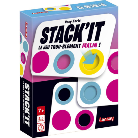 Lansay Stack’IT - Jeu de Cartes Tactique Familial pour 2 à 6 Joueurs