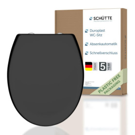 Siège de Toilette Schütte avec Abaissement Automatique - Noir