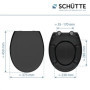 Siège de Toilette Schütte avec Abaissement Automatique - Noir