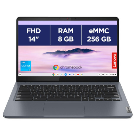 Lenovo Chromebook Plus IdeaPad Slim 3 - Ordinateur Portable 14'' FHD avec Google AI