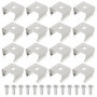EMSea Clips de Montage en Acier Inoxydable pour Bandes LED - Lot de 50