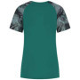 T-shirt de Tennis Femme Dunlop - Confort et Style Moderne en Vert Aventurine