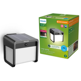 Applique Murale Extérieure Philips Ezra avec Capteur - Éclairage LED Noir 3000K
