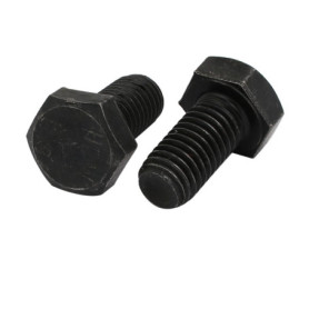 Boulons à Tête Hexagonale Inversés M10x20mm - 2 Pièces en Acier Noir
