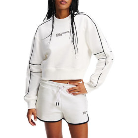 Sweat Court Décontracté Karl Lagerfeld Jeans Femme - Blanc