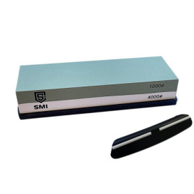Pierre à Aiguiser SMI 1000/4000 avec Base Antidérapante