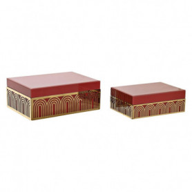 Boîte à bijoux DKD Home Decor Métal (2 Unités) (25 x 18 x 10 cm) 129,99 €