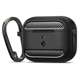 Coque Spigen Rugged Armor pour AirPods Pro 3 - Protection Slim Noir Mat