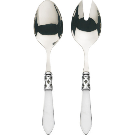 Service à Salade Bugatti Aladdin - Lot de 2 Couverts en Acier et ABS