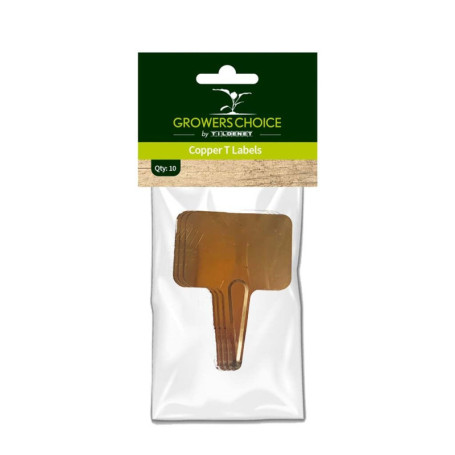Étiquettes en T en Cuivre pour Jardinage - Lot de 100