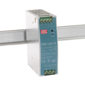 Bloc d'alimentation MeanWell EDR-120-12 pour rail DIN 120W 12V 10A