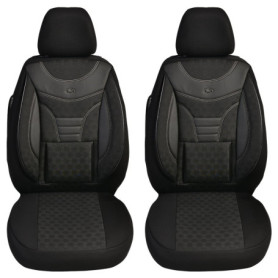 Housses de Siège sur Mesure pour VW Caddy 4 - Lot de 2 en Noir