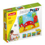 Quercetti Jumbo Peggy - Jeu de Construction et Mosaïque Éducatif pour Enfants de 2 à 5 Ans