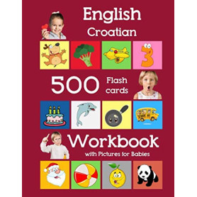 Coffret de 500 Flashcards Anglais-Croate pour Enfants avec Images