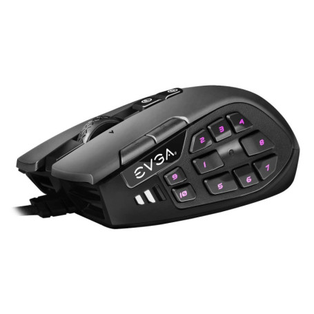 Souris Gaming EVGA X15 MMO - 16 000 DPI, 20 Boutons, Ergonomique