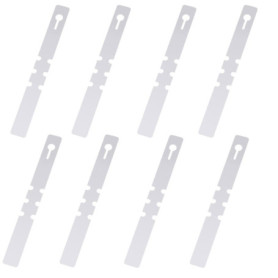 100 Étiquettes de Plantes en Plastique - Blanches, 2x20cm, Étanches