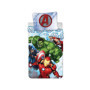 Parure de lit Marvel Avengers pour Enfant - Hulk, Iron Man et Captain America