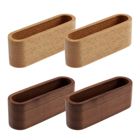 Porte-cartes de visite en bois RoadLoo - Lot de 4 pour bureau