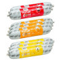 PurBello Lot de 3 Rouleaux de Nourriture Humide pour Chien - Poulet, Canard et Bœuf