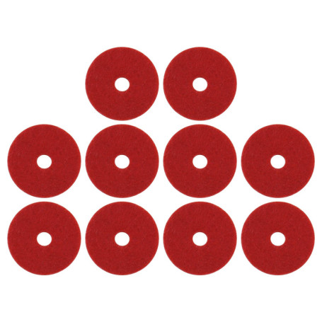 Lot de 10 Patins en Feutre Rouge pour Machines à Coudre Singer