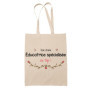 Tote Bag Éducatrice Spécialisée - Sac Cabas Réutilisable Beige