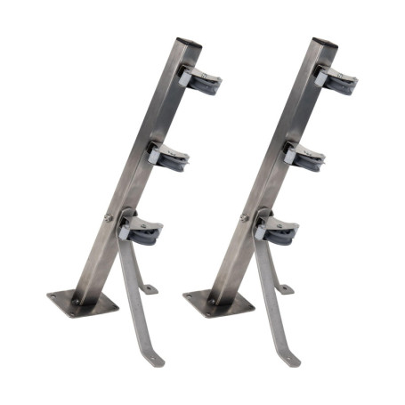 Étendoir Mural Fixe Cofan en Acier Inoxydable avec 3 Poulies