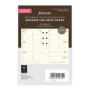 Carnet Filofax Pocket 2025 - 1 Semaine sur 2 Pages en Coton Crème