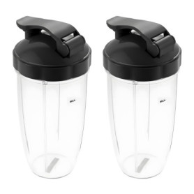 DRELD Lot de 2 Gobelets de Rechange 32 oz pour Nutribullet avec Couvercle To-Go
