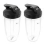 DRELD Lot de 2 Gobelets de Rechange 32 oz pour Nutribullet avec Couvercle To-Go