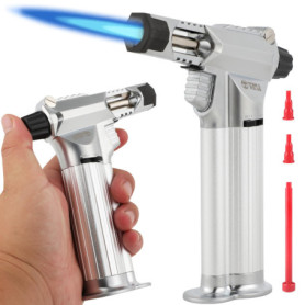 Brûleur de Cuisine Professionnel Tout Métal avec Verrouillage de Sécurité