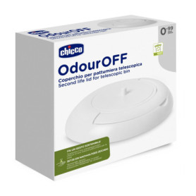 Couvercle Chicco pour Poubelle à Couches - Blanc, Transforme en Panier Normal
