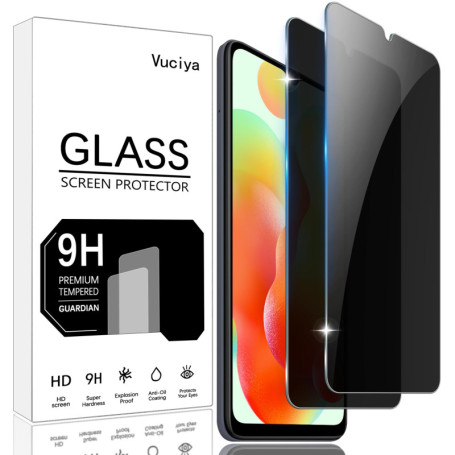 Vuciya Lot de 2 Protections Écran Verre Trempé pour Xiaomi Redmi 12C / A3 / 10C