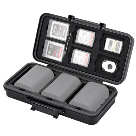 Étui de Stockage Multifonction JJC pour Batteries et Cartes Mémoire