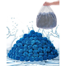 Boules Filtrantes VEVOR pour Piscine - 1,83 kg de Fibres Polyester Réutilisables