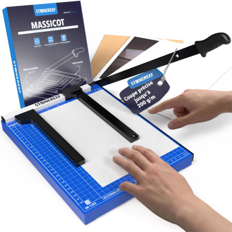 Coupe-papier A4 Compact en Métal avec Accessoires Magnétiques