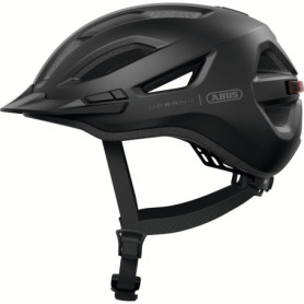 Casque de Vélo ABUS Urban-I 4.0 avec Feu Arrière Rechargeable - Taille XL, Noir