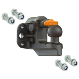 Crochet d'Attelage Mixte Rebadis - Homologué jusqu'à 48T avec Visserie