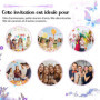 Pack de Cartes d'Invitation Multicolores pour Anniversaire et Fête - 12 Cartes avec Enveloppes et Autocollants