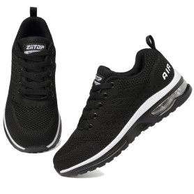 Basket Femme Chaussures de Running Sneakers Femme Basket de Marche à Coussin d'air Respirant Chaussures de Course Légères Chauss