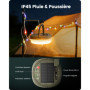 Guirlande LED Solaire 10 m Glocusent - Lampe de Camping Rechargeable