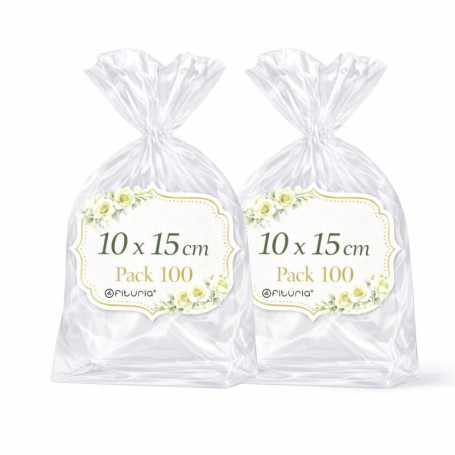 Sachets Cellophane Transparents Ofituria - 200 Sacs pour Emballage Élégant