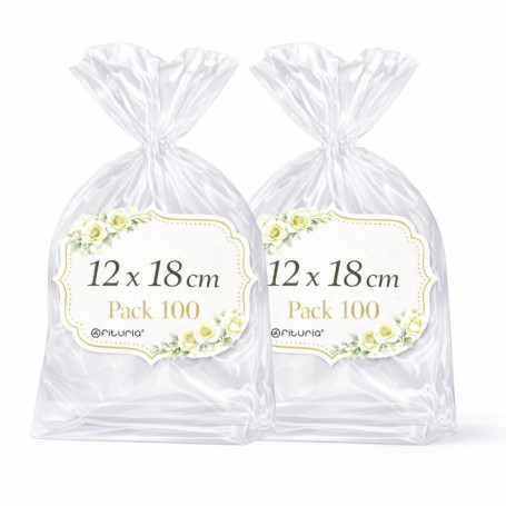 Sachets Cellophane Transparents Ofituria - 200 Sacs pour Emballages Élégants