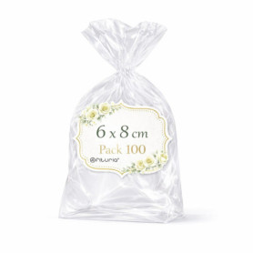 Sachets Cellophane Transparents Ofituria - 100 Sacs pour Bonbons et Cadeaux
