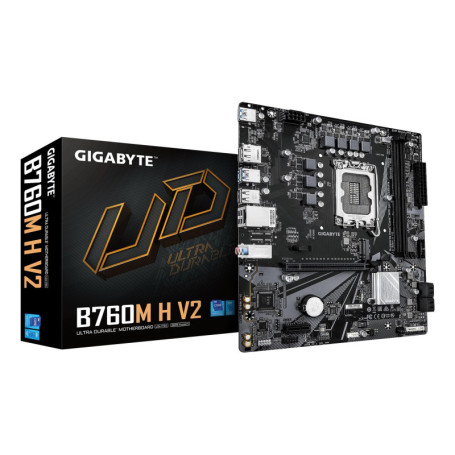 Carte Mère GIGABYTE B760M H V2 pour Processeurs Intel Core 14e Génération