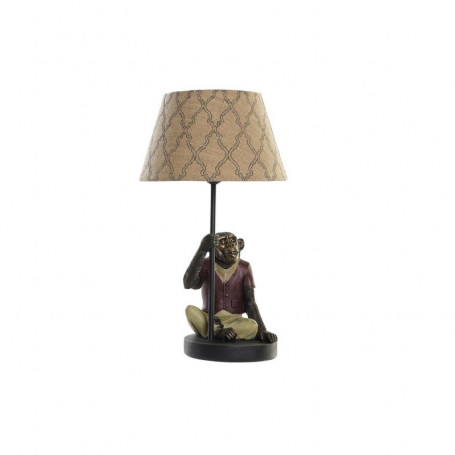 Lampe de bureau DKD Home Decor Marron Multicouleur Colonial 220 V 50 W Singe (27 106,99 €