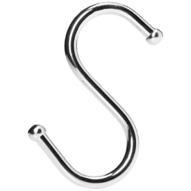 Set de 5 Crochets en S Chromés Merriway - 75 mm pour Bricolage