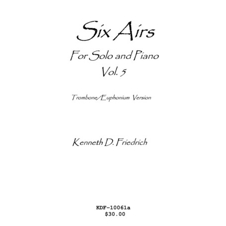 Six Airs pour Trombone et Piano - Volume 5